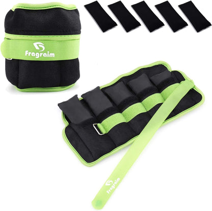 Adjustable Ankle Weights 1-3/4/5/6/8/10/12/15/20 LBS Pair with Removable Weight for Jogging, Gymnastics, Aerobics, Physical Therapy