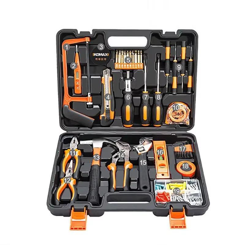 Complete Tool Kit Professional Mechanic Car Repair Drill Toolkit Electrician Woodwork Handy Household Maintenance Tools Product